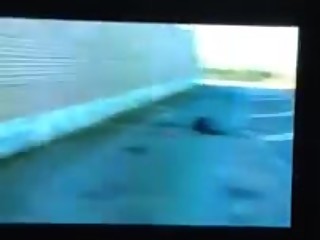 Hot police officer gets hit