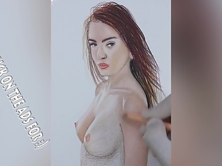 Pornstar Realistic Drawing  Janice Griffith