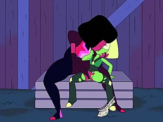 Steven Universe - Garnet fingers Peridot