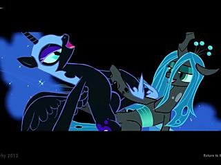 MLP A Devious Plot Queen Chrysalis x Nightmare Moon