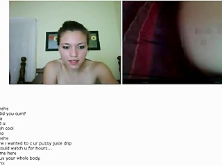 Girl masturbates for a fake