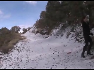 Bondage, Lesbian Domination, and Foot Worship in the Snow