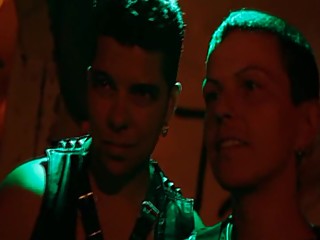 A lesbian butch dominated by a couple of lesbian butches